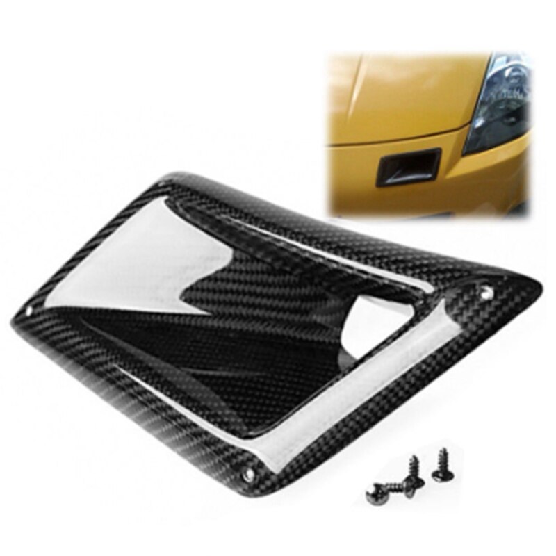 Prise d'air d'admission de conduit d'air d'admission de voiture gauche prise d'évent automatique professionnelle pour la vraie Fiber de carbone pour Nissan 350Z 03
