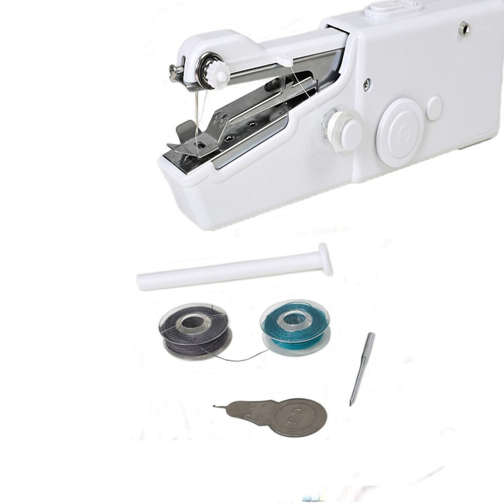 Hand Naaimachine Mini Handleiding Draagbare Assistent Huishoudelijke Snoerloze Elektrische Steek Handwerken Set Voor Snelle Reparaties Diy Gereedschap: mahine