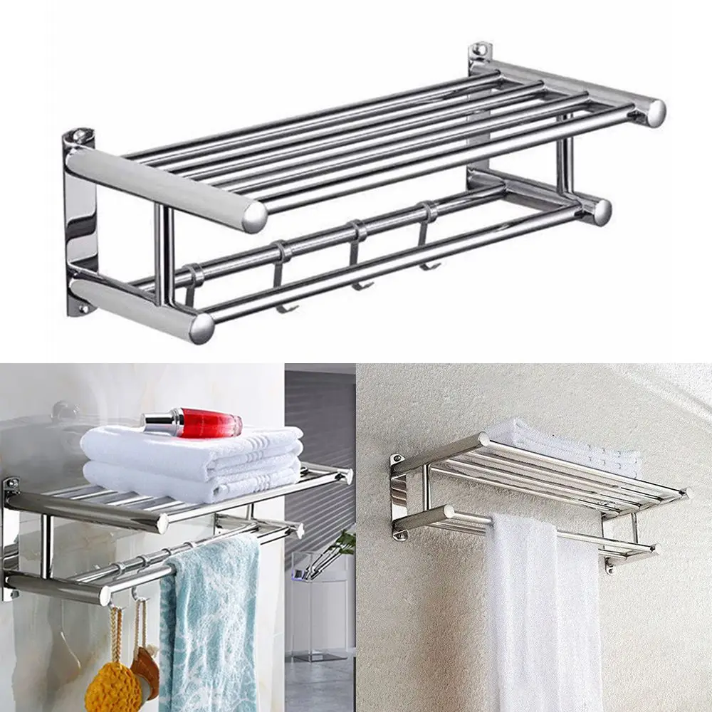 Toallero, soporte para baño, accesorios de baño, colgador de ducha de montaje en pared, barra de toalla, gancho para estante de almacenamiento