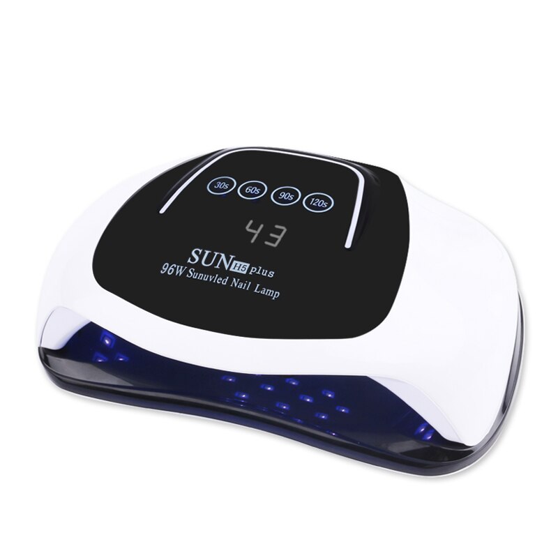 Lámpara LED NOQ Sun H5 Plus 96W para secador de uñas 36leds UV lámpara de uñas dos manos de alta potencia manicura máquina herramientas de uñas: white / eu