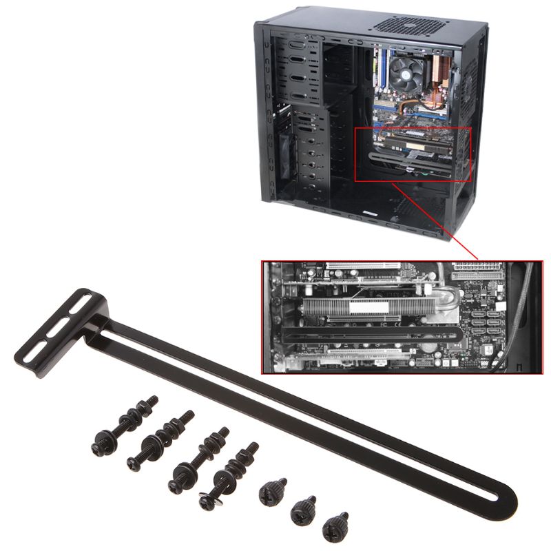 Universal Fan Mount Bracket for PCI Side-Blown Graphics Card Cooling Fans Holder