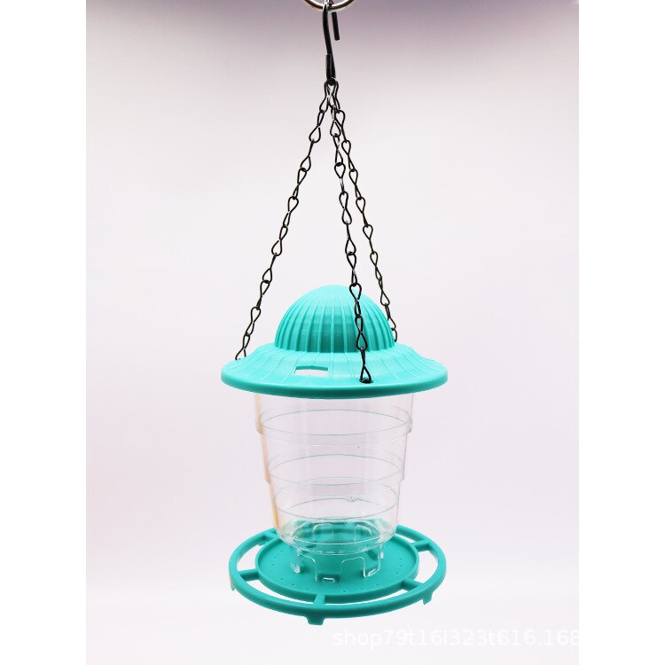 Hummingbird Feeder Portable Folding Outdoor Hanging Style Bird Feeder Decoration for Garden Yard: Green