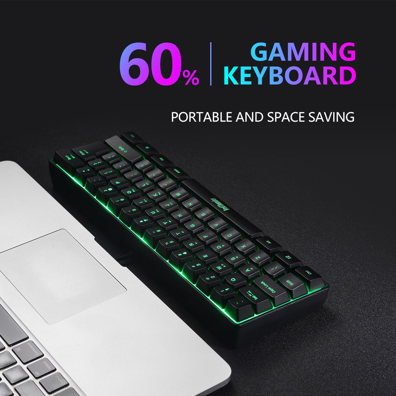 Ensemble clavier et souris de jeu RedThunder 60%, Mini-clavier Ultra-Compact, rétroéclairé rvb, 7200DPI, pour PC et Mac Gamer