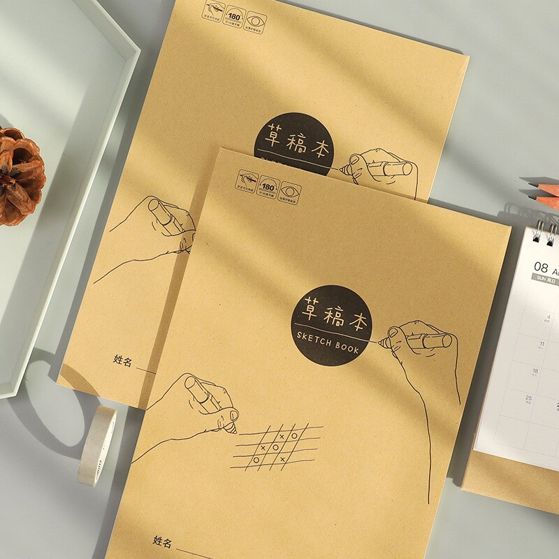 40 Pages Blank Page Notebook Sketchbook Notebook for Sketching Drawing Note Painting school supplies