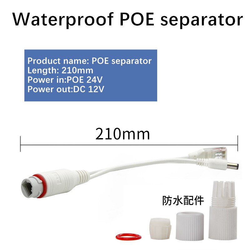 Divisor de energia poe converter 24v para 12v dc out divisor por cabo de rede para câmeras de vigilância ip: CÉU AZUL