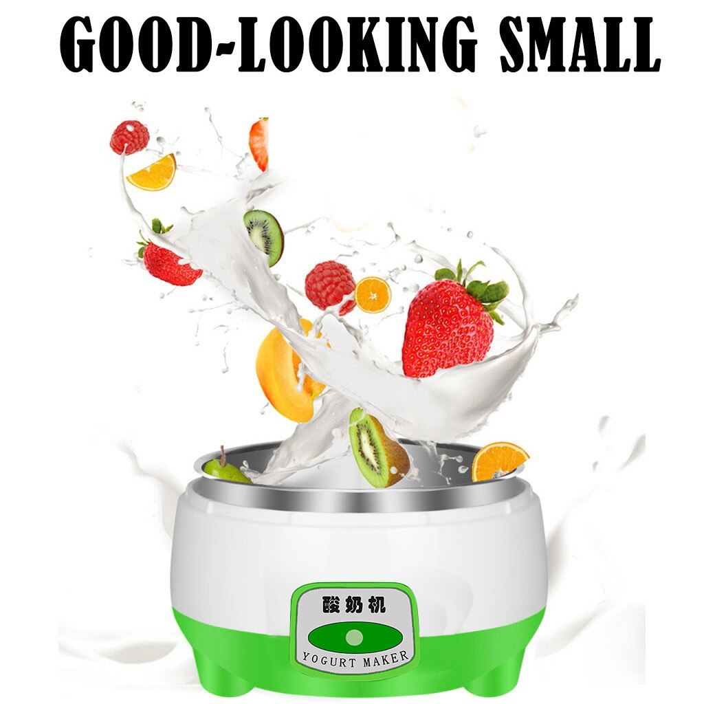 Yogurt Maker Mini Automatic Yogurt Machine Household Diy Yogurt Tools Kitchen Appliance Stainless Steel Inner Tank Pink 220v#h3