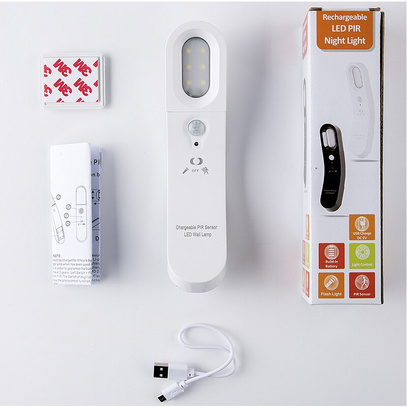 Wardrobe Sensor Light Infrared Automatic Human Body Induction Hallway Bathroom Hanging Wall Lamp Night Light USB Light