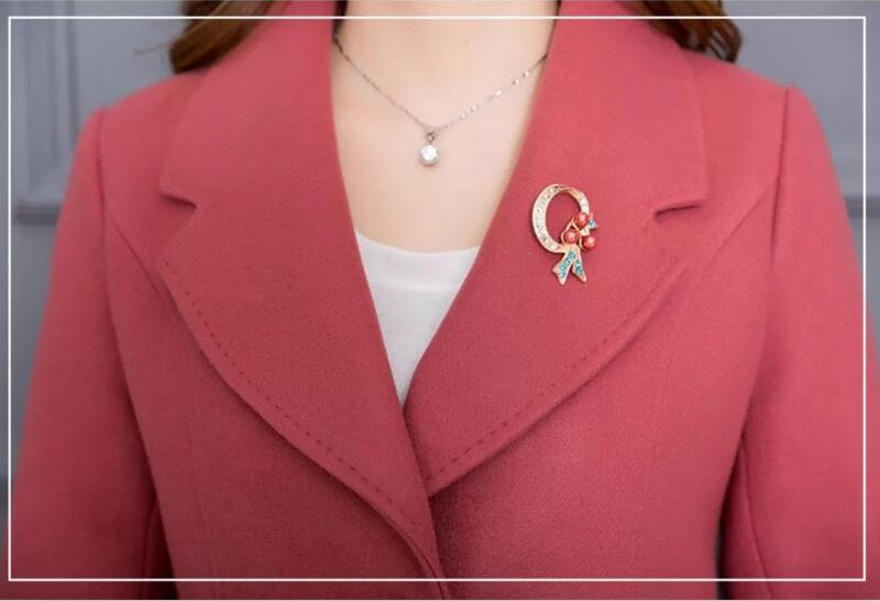 Grande taille manteau en laine femmes vêtements manteaux femmes laine veste longue mince épaississement femmes vestes rouge