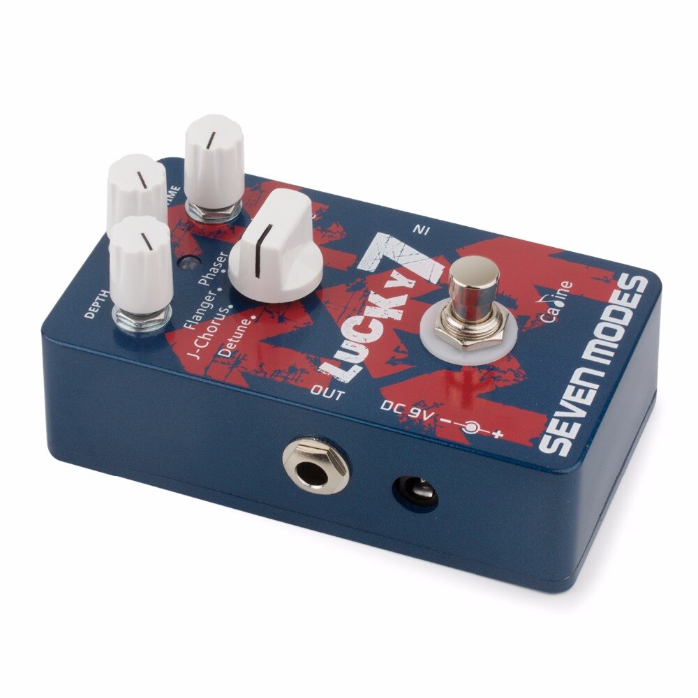 Caline cp -38 syv moduser gitarpedaler gitar heldig 7 pedal digital krets med aluminiumslegeringshus true bypass