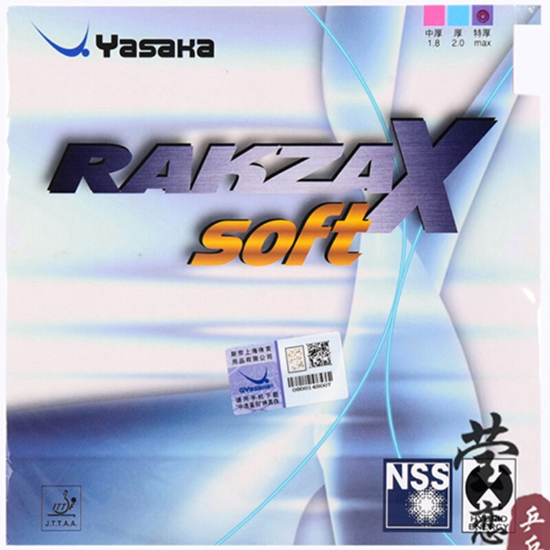 Yasaka-raqueta de tenis de mesa RAKZA X, goma suave, hecha en Alemania, Original