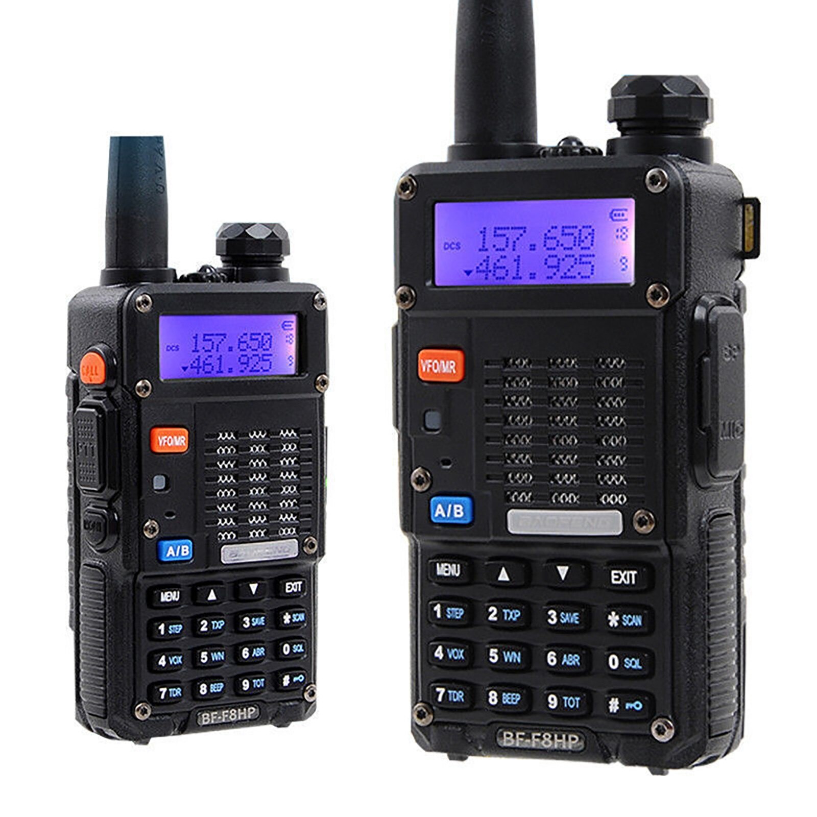 BF-F8HP Two Way Radio Real 8W 10KM 128CH Dual Band VHF(136-174MHz)UHF(400-520MHz) Amateur Ham Portable Walkie Talkie