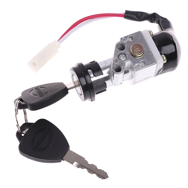 Hoge Prestaties Universele Batterij Chager Mini Slot Met 2 Sleutels Voor Motorfiets Elektrische Fiets Scooter E-Bike Elektrische Lock