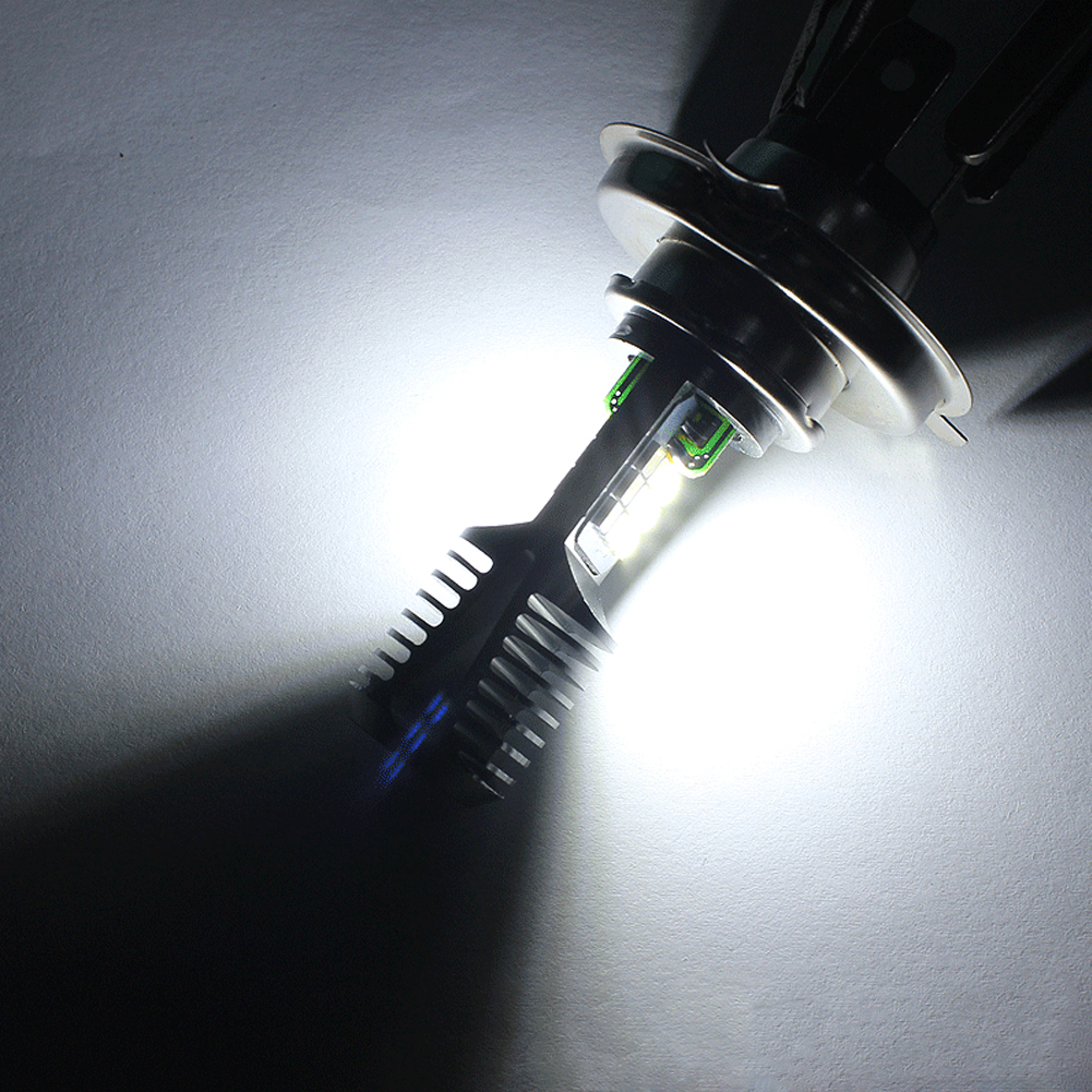 H4 LED Motorfiets Koplamp BA20D P15D 3030 24 MSD LED Gloeilampen Dual Kleur Wit Geel Plug En Play Voor ATV bromfiets
