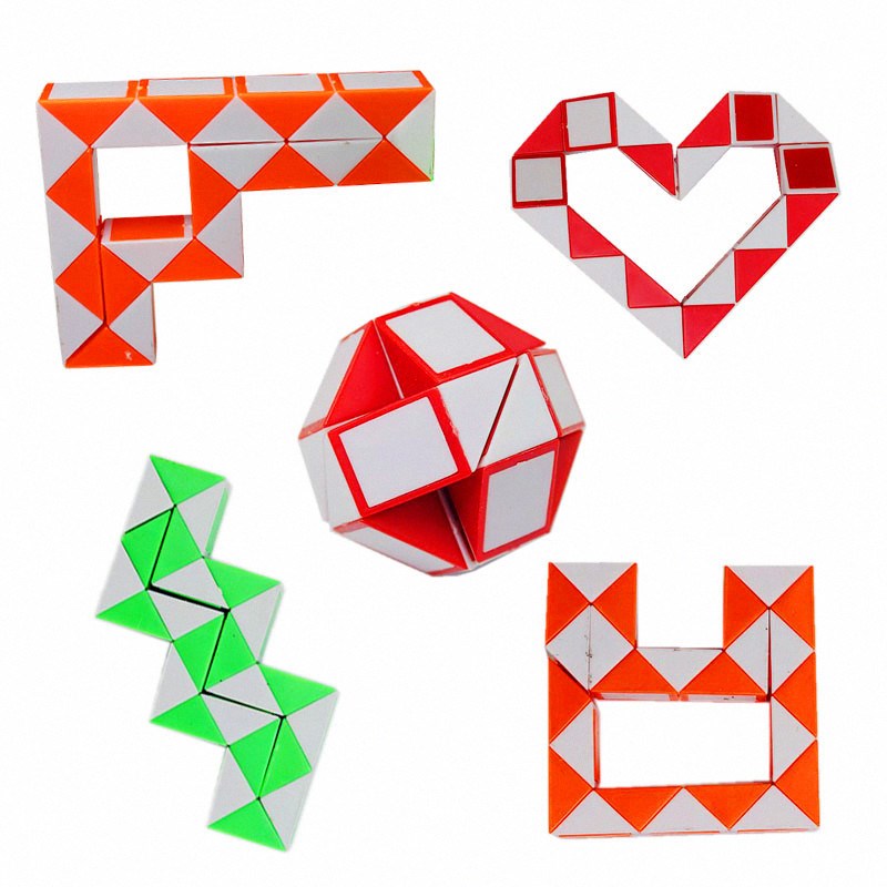 1pcs Triangle Stress Relief Cube Stress Reliever Fun Toys Stress Rainbow Strange Shape Puzzles