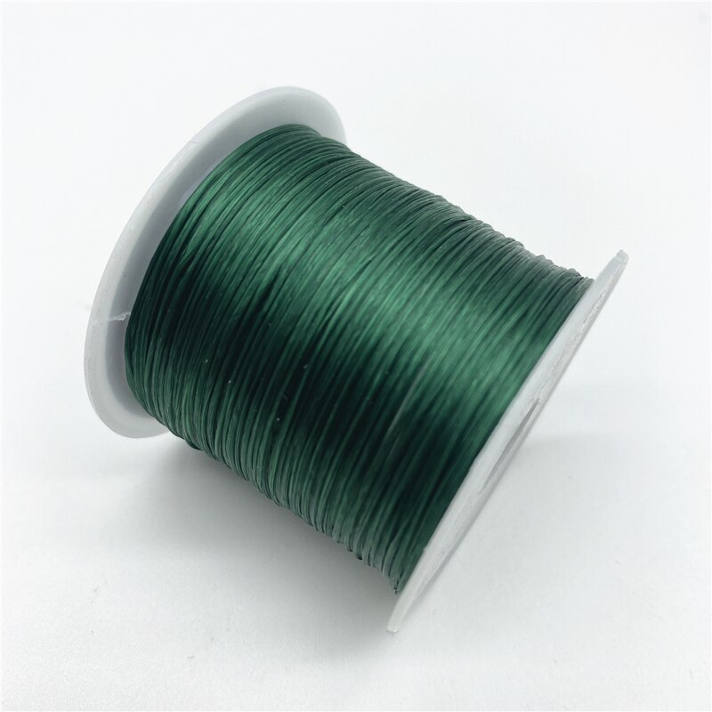 Fil élastique rond en Nylon et caoutchouc pour la fabrication de bijoux, 10yards, 0.7mm: 10