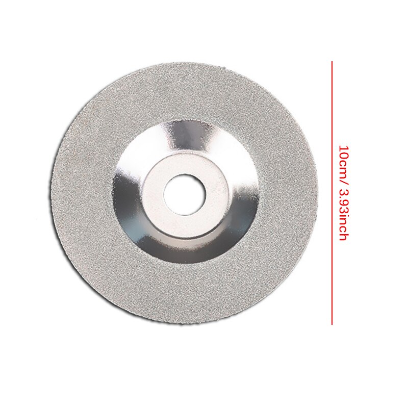 Disco de corte de piedra de diamante de 4 pulgadas, disco de molienda de oro, cuchillas de rueda, herramienta rotativa utilizada para moler piedra de vidrio, discos de diamante