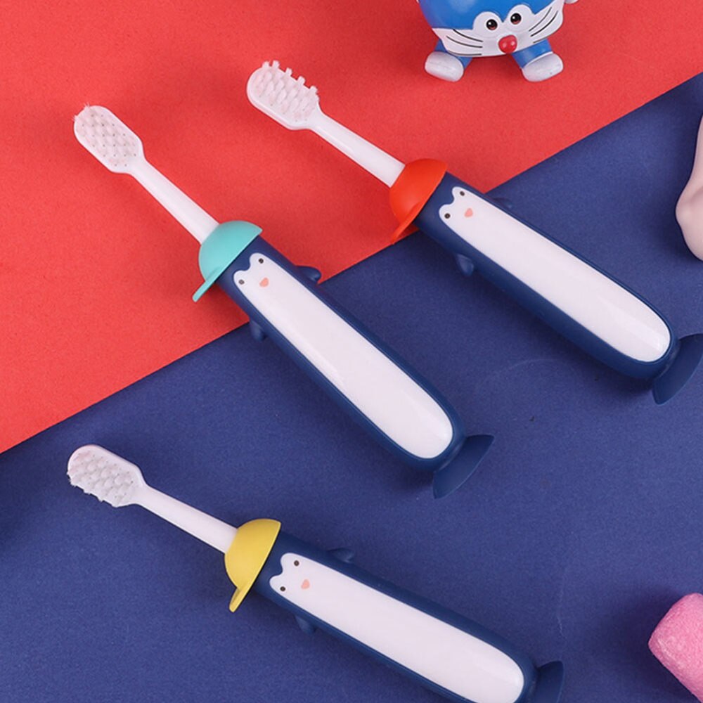 Brosses de nettoyage des dents pour enfants, dessin animé, outils de soins (couleur mixte), 3 pièces