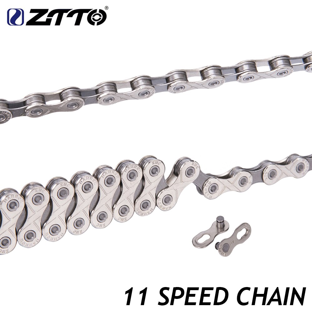 ZTTO 11 Speed Bicycle Chain Silver Chains Tool-less Nickel Connecting Link For Mountain Bike Road Bicycle MTB Parts
