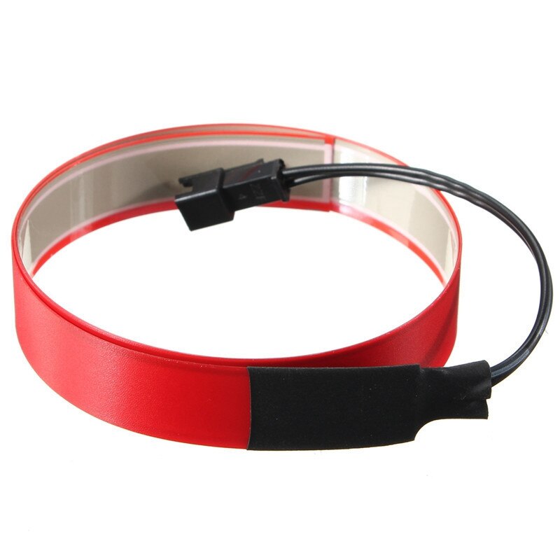 El tråd färgglad flexibel elektroluminiscerande tejp el tejp batteriström vit/blå/röd/rosa/lila/grön/citrongrön/gul