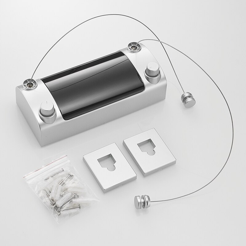 Retractable Clothesline Hanger Indoor Outdoor Drying Rack ABS Plastic Clothesline Rack Balcony Laundry Dryer Double Wire Rope