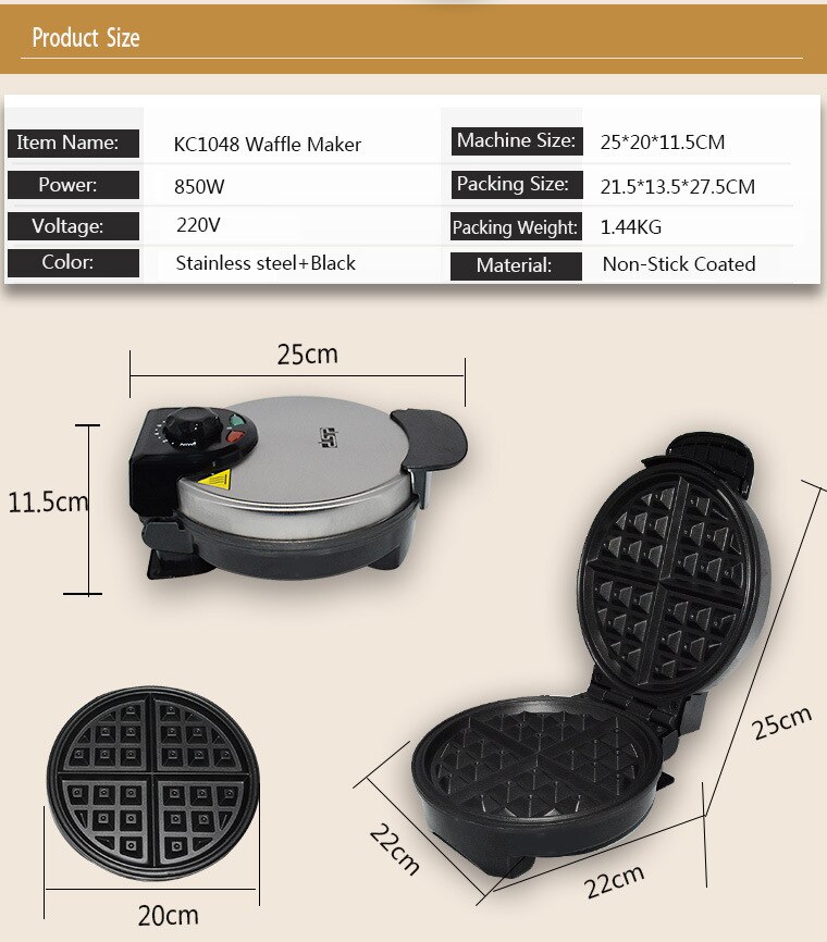 Ultifunctional Elektrische Wafel Machine Makerelectric Sandwich Ijzer Thuis Muffin Cake Donut Bubble Wafel Maker Ontbijt Baker