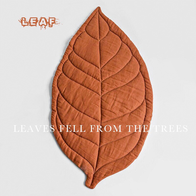 Maple leaf Shape Baby Play Mat Baby Infant Creeping Mat cute Playmat Play Game Mat Room Decoration blanket 110*55cm