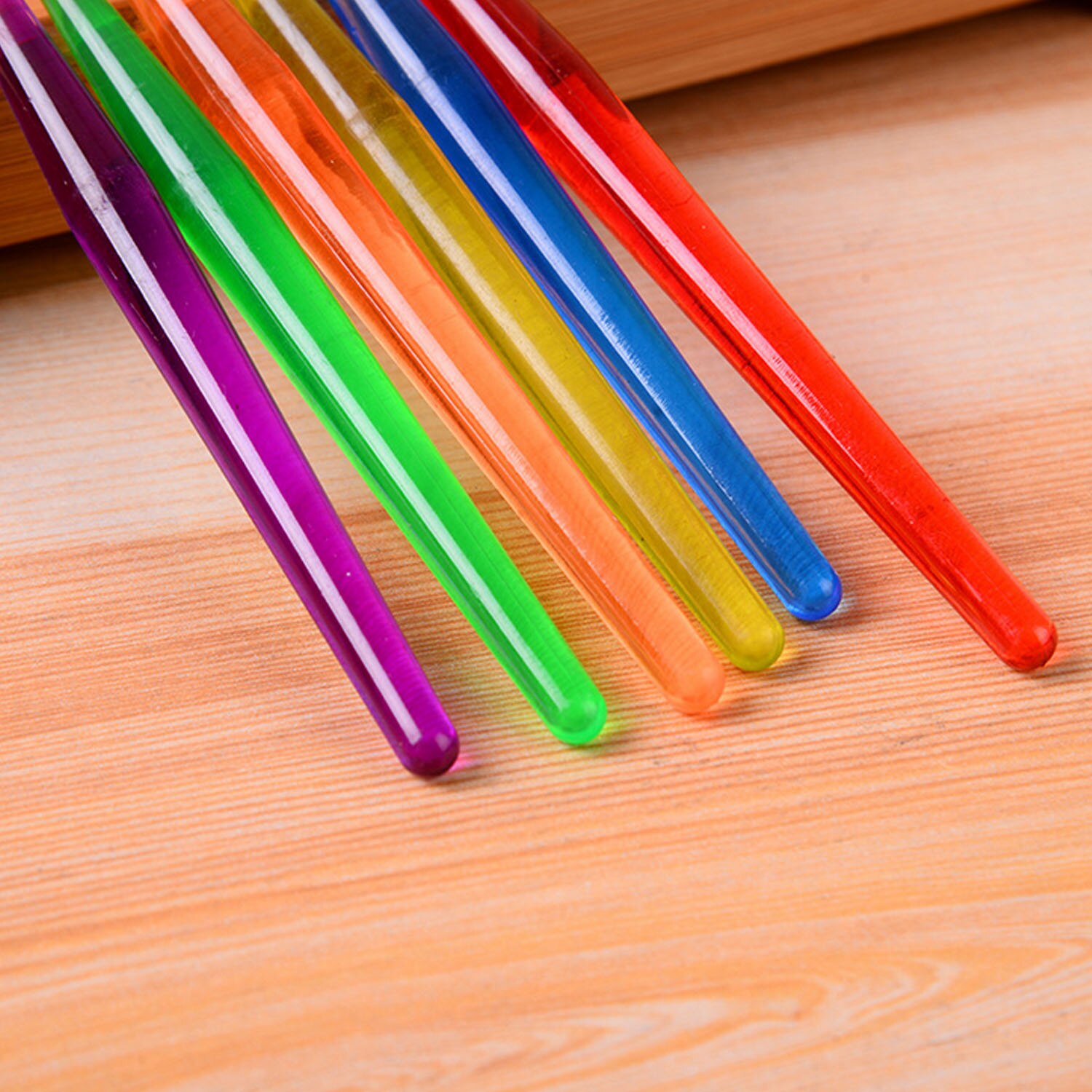 Set van 6 kleurrijke nylon haarverfkwasten voor acryl, aquarellen, gouache, olieverf, beginners, kinderen, volwassenen, schilderbenodigdheden