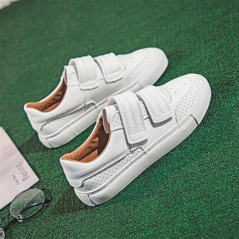 Damesko ensfarget krokløkke alle matcher lavt semsket skinn vanntette jente joggesko grunnleggende stil beige grå sko aa -347: Hvitbrun / 6