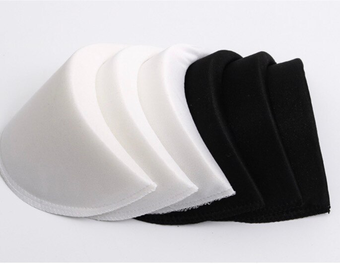 8 Stuks/partij 20X12Cm Dikte: 2.5Cm Zwarte En Witte Kleren Shirt Spons Schoudervullingen Jurk