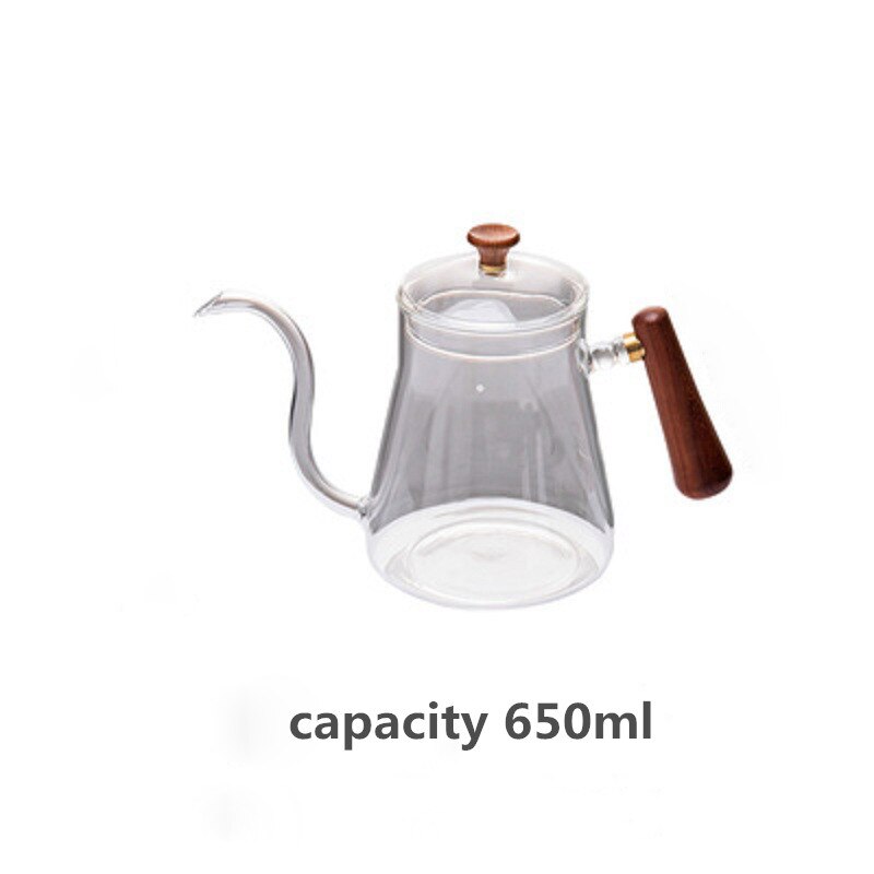 YRP V60 coffee filter glass pot coffee maker set barista tools geyser coffee maker black with thermometer drip kettle free paper: Light Green