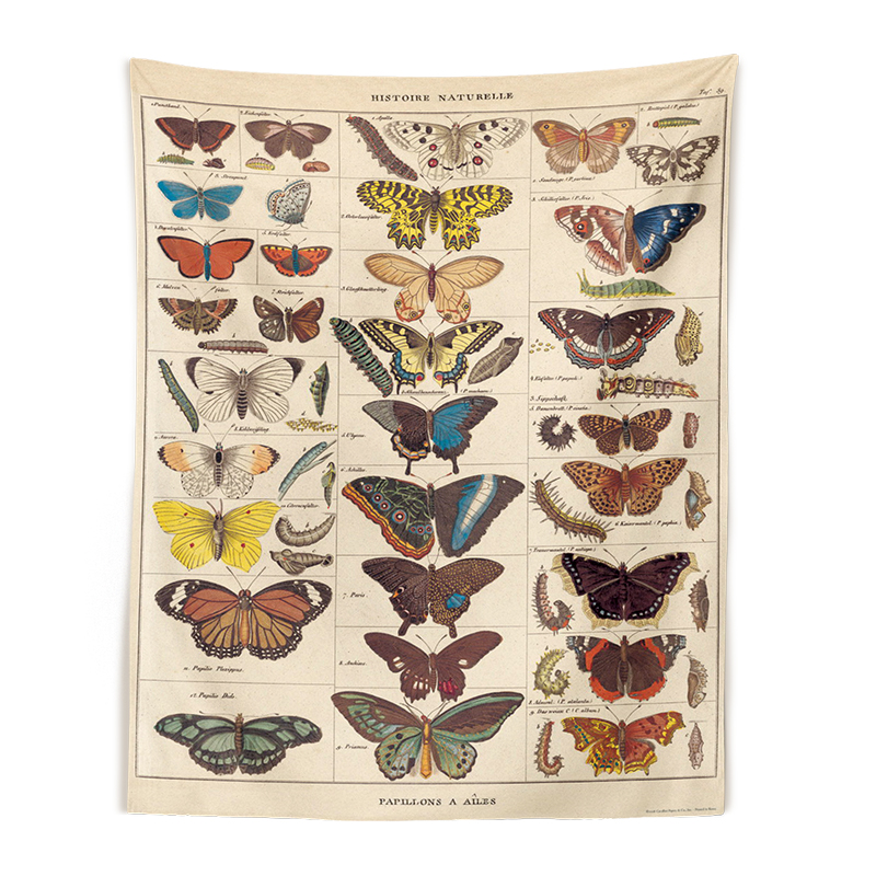 Perhonen Kuvituskuva - Jacquard Tyyli - Polyesteri Printti - Esteettinen Seinävaate: 2
