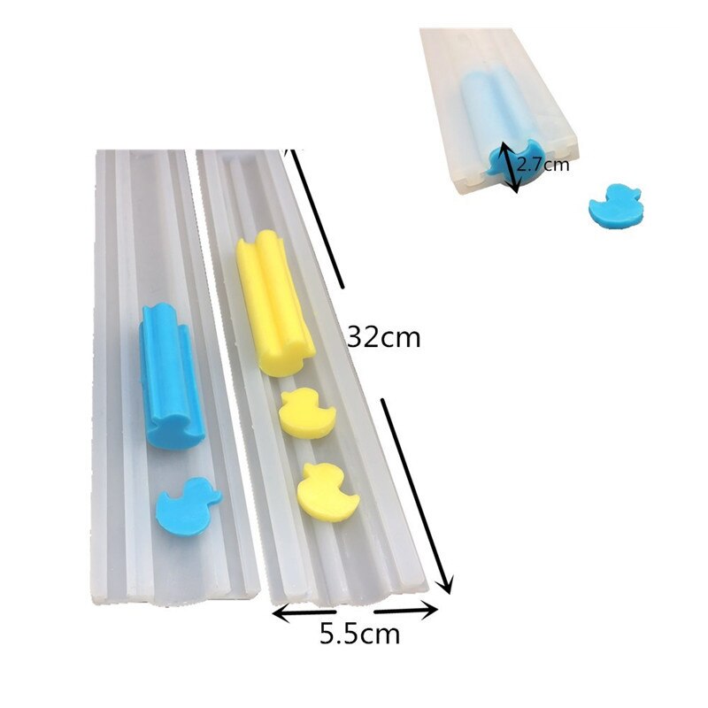 Round Heart Shape Silicone Soap Mold Pipe Tube Handmade Cake Baking Tool Soap Making Soap Mold