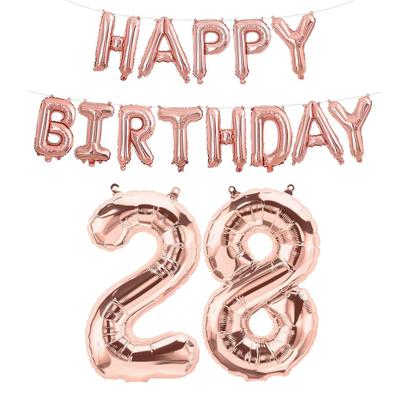 Globos de aluminio con números de feliz cumpleaños de oro rosa, decoraciones para fiestas para niños y adultos, niño y niña 10 11 14 15 18 25 30 35 40 50 60 70 años: Verde militar