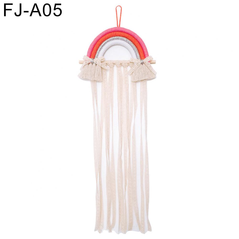 Style Cute Rainbow Hairpin Hair Clip Holder Storage Organizer Girl Room Hanging Ornament Decoration Crafts: FJ A05
