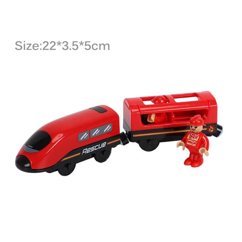 Electric Train Set Toys Model Train Electric Car Fit For Wooden Railway Wood Train Track Christmas For Children