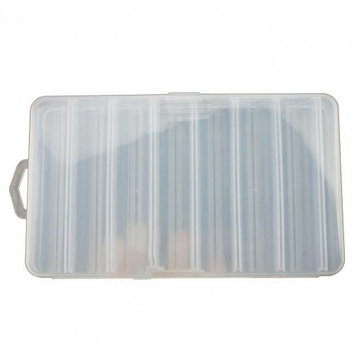 Fishing Tackle Box Double Sided 14 Compartments Sturdy Transparent Hard Plastic Lure Container for Lure fishing tackle box: Default Title