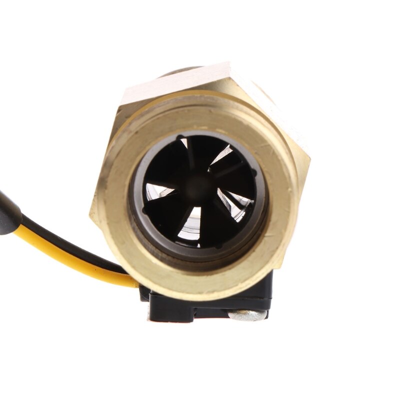 Flow Sensor G3/4" DN20 Copper Hall Effect Liquid Water Flow Sensor Switch Flow Meter