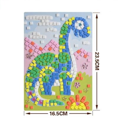 Children Toys Puzzle DIY Foam Mosaic Stickers Art Cartoon Crystal Sticker Educational Toys For Kids Christmas Toy: 8