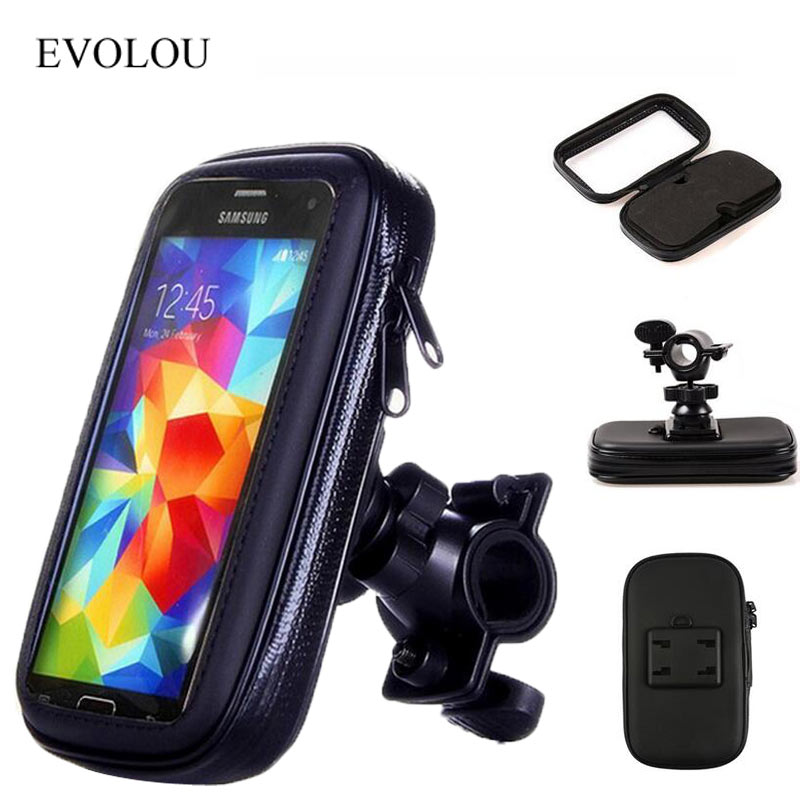 Bicycle Motorcycle Phone Holder telephone Support For Moto Stand Bag For Iphone X 8 Plus SE S9 GPS Bike Holder Waterproof Cover