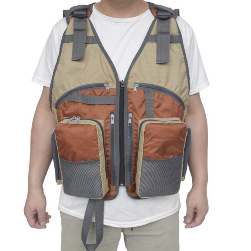 Verstelbare Vliegvissen Vest Outdoor Forel Packs Mesh Vissen Vest Visgerei Zak Jas Kleding Fotografie Director's Vest