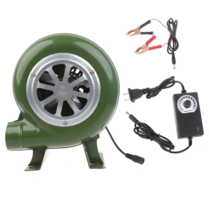 100 V 220 V elektrisches Gebläse HighPower 30/40/60/80 BBQ Camping Gebläse 2900 min: Blau