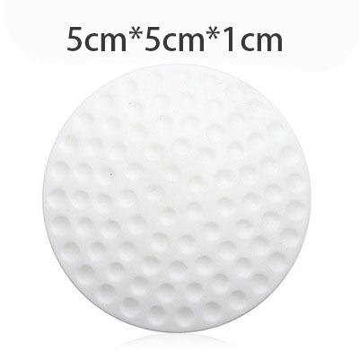 3Pcs Door Stopper Silicon Soft Door Cushion Protection Pad Rubber Silicone Stopper Door Mute Stickers Hardware Bumper Wall Mat: 5 cm White