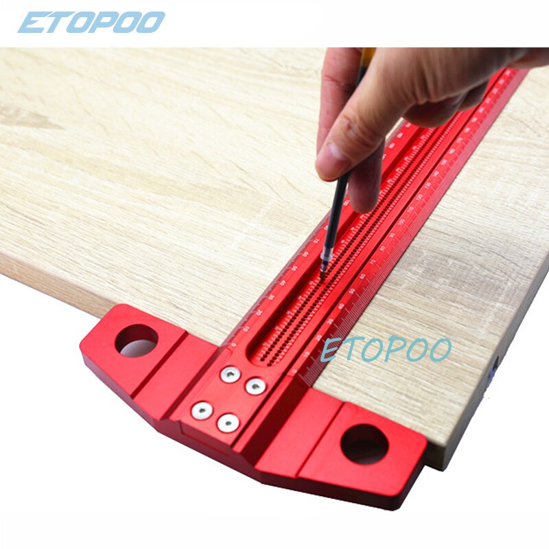 Woodworking T-type Line Scriber Hole Scale Ruler A... – Grandado