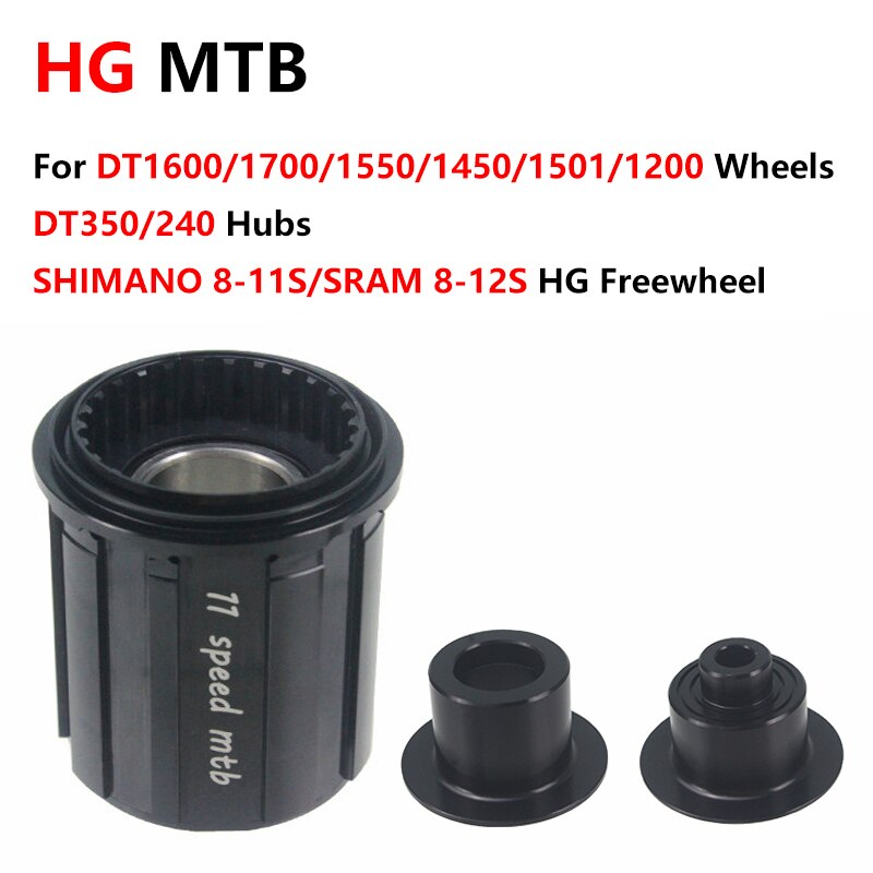 HEPPE Micro Spline Freehub MTB Road Bike Hub Body DT XD Driver for 180 240 350 Hub Bike Freehub Component MS HG 11/12 Speed Core: For HG MTB