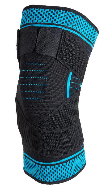 1PCS Kneepad Kniescheibe Fitness Running Kneepads Radfahren Bandage Knie Unterstützung Hosenträger für Laufende Basketball Volleyball joelheira: Blau / S