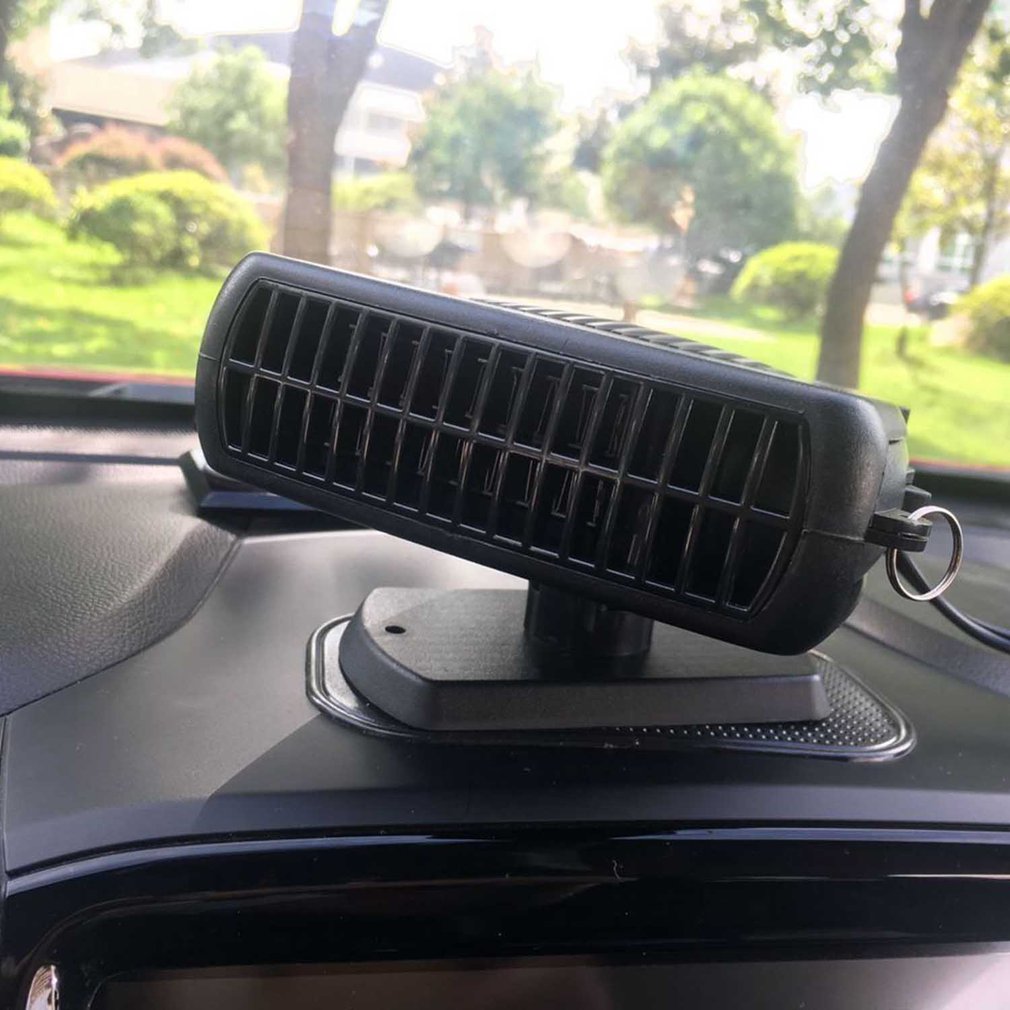 Draagbare Auto Ventilator 2 In 1 Elektrische Auto Ventilator Met Koeling & Verwarming Functie Ontdooier 12V 3-outlet Plug Sigarettenaansteker