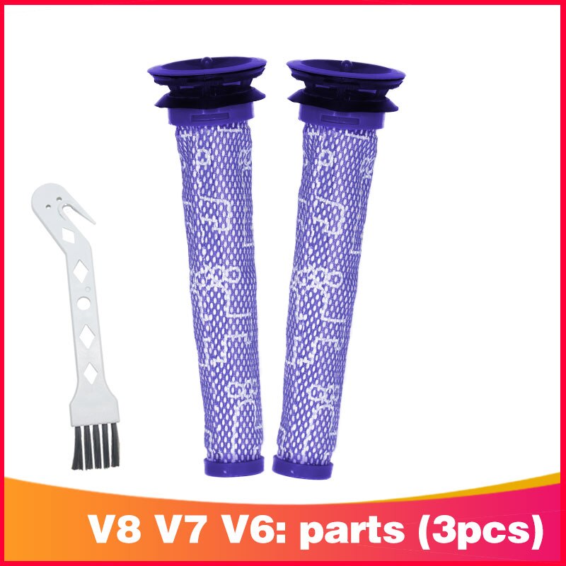 Meilleur pré-filtre et 2 kit de filtres HEPA pour aspirateur balai sans fil Dyson V6 absolu. Remplace les parties 965661-01 et 966741-01: Vert armée