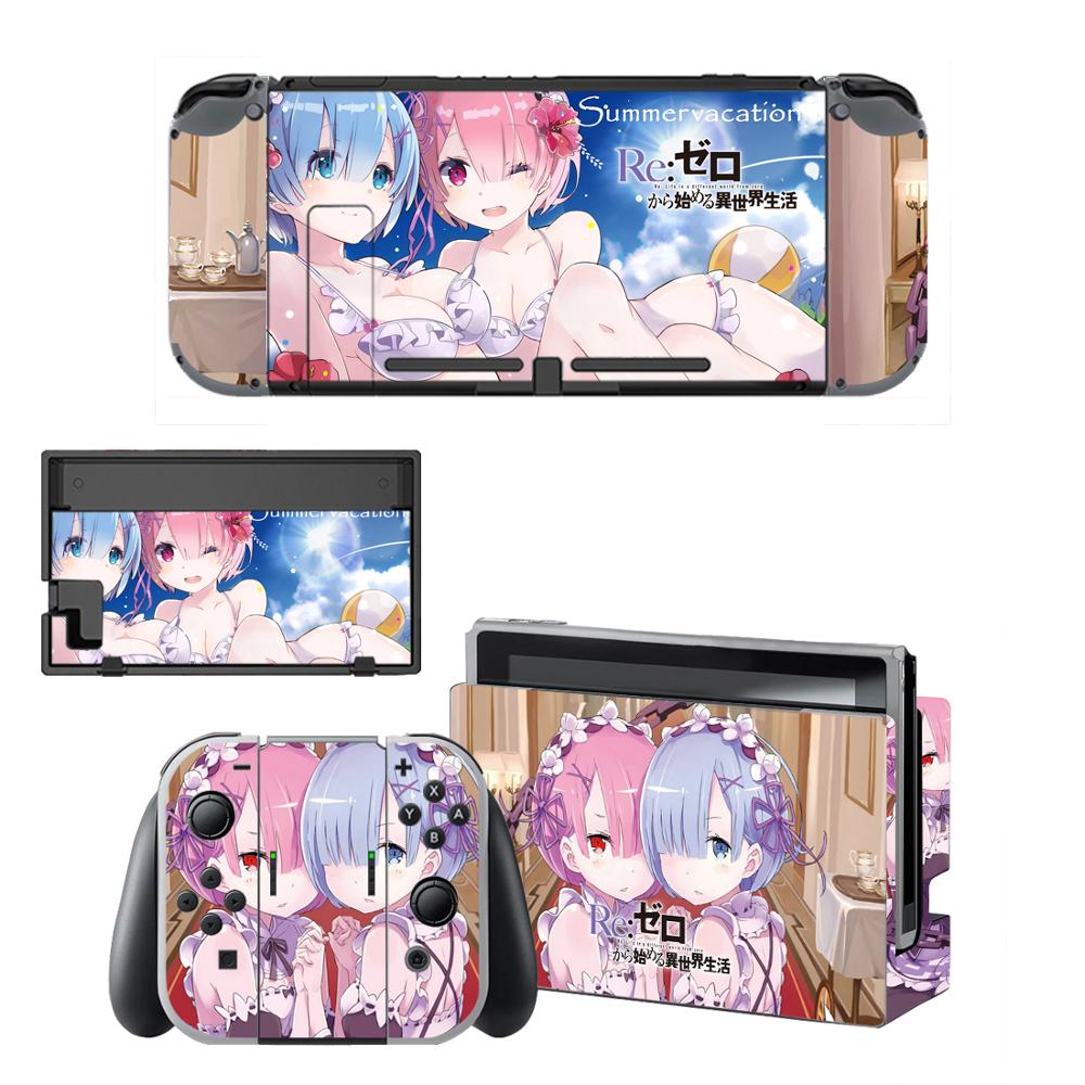 Re:Life in a different world from zero Skins for Nintendo Switch Skin Sticker for Nintendoswitch console Joy-Con Controller: QBYSNS0324