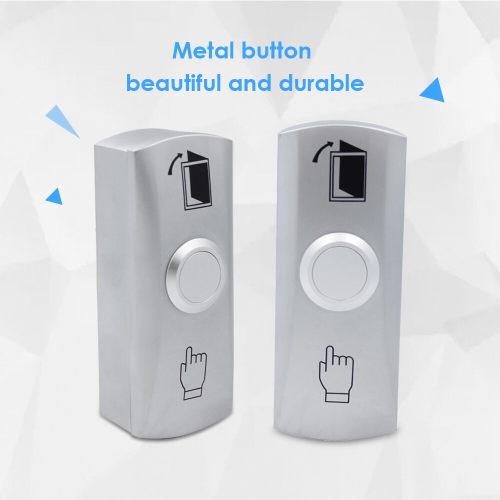 Zinc Alloy Gate DOOR Exit Button Exit Switch For Door Access Control System Door Push Exit Door Release Button Switch