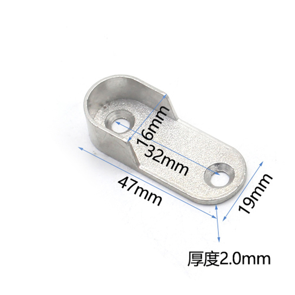 2/4/8 STUKS Garderobe Kleding Buis Ondersteuning Kast Staaf Paal Eindbeugel Verdikking Houder Kast Hardware Meubelaccessoires